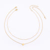 Double Layer Pearl Choker Necklace with Small Heart Pendant - Image 6