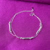 Silver Color Stamp Anklets For Women Foot Leg Chain Link Bracelet Double Layers Beach Accessories Jewelry - Image 33