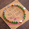 Silver Bracelet Red Persimmon Beaded Elastic Lucky Good For Woman Girl Jewelry Gift - Image 48
