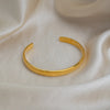 Miia 64MM Minimalist Stainless Steel Metal Smooth Chunky Cuff Open Bracelet Bangle for Women Gold Plated Jewelry - Image 2