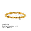 Stainless Steel Ball Bead Stretch Bracelet with 2.5 mm to 6 mm Bead Options - Image 9