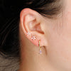 3pcs Stainless Steel Square Pink Zirconia Earrings Set For Women Small Helix Screw Cartilage Piercing Party Jewelry Accessories - Image 6