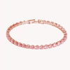 (19 cm 17 cm x 4 mm) Gold Plated Multiple Colors Powder Zirconia Bracelet For Women Jewelry - Image 20
