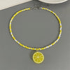 Various Fruit Pendant Necklace for Girl Women Handmade Rice Beads Bohemian Choker Watermelon Lemon Strawberry Neck Jewelry - Image 13
