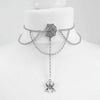 Goth Dainty Chain Crescent Moon and Stars Choker Witch Necklace Silver Colour Pendant Punk Jewelry Women Gift Gothic - Image 2