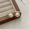 French Minimalist Grey Imitation Pearl Pendant Earrings Jewelry Daily Wear Accessories for Girls Women‘s Party - Image 5
