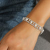 Wedding Bridal Jewelry 1-10 Row Cuff CZ Rhinestone Crystal Stretch Strand Bracelet Bangle - Image 14