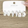 6pcs Chunky Gold Plated Waterdrop Hoop Earrings For Women Minimalist Smooth Thick Circle Drop Earring Lightweight Party Jewelry - Image 7