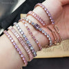 Pink Crystal Tennis Bracelets for Women Female Romantic Shiny Zirconia Adjustable Folding Buckle Chain on Hand Jewelry - Image 16