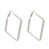 40 40mm Daily Stainless Steel Square Hollow Hoop Earrings for All Occasions Versatile Minimalist Basic Jewelry - Image 8