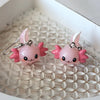 Cute Pink Axolotl Dangle Earrings Animal Drop Earrings Kawaii Birthday Gift - Image 3