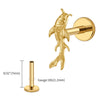 Titanium Koi Fish Cartilage Earring Tiny Tragus Stud Helix Conch Flatback Piercing 16G Animal Body Jewelry - Image 17