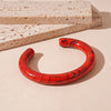 Unique Irregular Acrylic Cuff Bracelets for Women Simple Texture Multicolor Geometric Open Bangle Female Jewelry - Image 14
