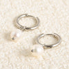 Pearl Dangle Earrings For Women Men Accessories Stainless Steel Hoop Earring Jewelry Piercing Starfish Turtle - Image 24