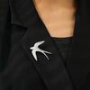 Aomogo Stainless Steel Broochs Personality Pin Designs Drawing Swallow Brooch For Women Jewelry Banquet Creative Gifts - Image 1