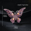Multicolour Crystal Butterfly Brooches for Women Cute Animal Insect Zircon Pins Clothing Accessories Jewelry - Image 5