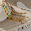 Gold Plated Stainless Steel Bracelet with Delicate Cubic Zirconia Party Jewelry Gift - Image 4