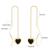 2PC/1pair Heart Love White Shell Drop Earring for Women Stainless Steel Hoop Earrings Romantic Valentine's Day Gift - Image 11