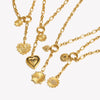 O-Shape Chain Star Heart Eye Tassel Pendant Necklace Stainless Steel Gold Plated Jewelry For Women Gift - Image 2