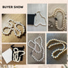 White Freshwater Cultured Pearl Necklaces for Women Girl Gift, Silver Women's Baroque Pearl Necklace - Image 6