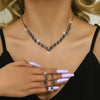 Advanced and Versatile Necklace, Earring, Bracelet, and Jewelry Set Suitable for Wedding, Banquet, and Party Accessories - Image 9