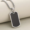Military Dog Tag Pendant Chain Necklace For Men 316L Stainless Steel Jewelry Accessories Gift - Image 2