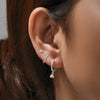 3PCS Unique Cubic Zircons Star Dangly Hoop Earrings Set for Women Tiny Stud Ear Cartilage Piercing 3 Holes Mismatched Jewelry - Image 7