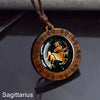 12 Zodiac Signs Rope Chain Necklace Aries Taurus Gemini Cancer Leo Virgo Libra Scorpio Constellation Necklace Wooden Pendant - Image 13