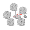 10pcs Stainless Steel Gold Silver Round Disc Earring Post W Loop Hammered Plate Earrings Base For Hypo-Allergenic Earring Making - Image 9