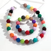Two-Piece Acrylic Bead Necklace and Bracelet Set with Geometric Shapes - Image 28