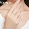Full Eternity Thin Rings Silver CZ Simulated Diamond Stackable Bands Ring for Women Classic Wedding - Image 3