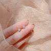 Tiny Minimalist Silver Plated Korean Mini Small Flower Stud Earrings for Women Teens Temperament Daily Wear Ear Piercing Jewelry - Image 19
