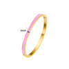 G&D Colorful Orange Enamel Bangles Bracelets for Women Party Gift Bangles Stainless Steel Jewelry - Image 17