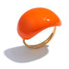 Stainless Steel Joyful Candy Multi-Color Khaki Orange Blue White Enamel Ring Adjustable Charm Jewelry - Image 13