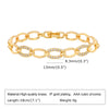 Pave Cubic Zirconia Chain Bracelet for Women, Simple Gold Plated Dainty Jewelry Gift - Image 6