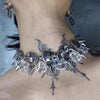 Zhuhe The Rivet Crystal Necklace In The Neo-Gothic Style Is A Jewelry Accessory For Men And Women And A Party Gift - Image 3