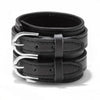 Male Leather Bracelet Friendship Big Wide Bracelet for Men Buckle Adjustable Vintage Punk Jewelry - Image 2