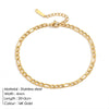 Stainless Steel Snake Chain Anklet for Women Summer Beach Gold Color Anklets Jewelry - Image 12