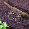 Vintage Ethnic Bohemian Drop Dangle Earrings For Women Wooden Tassel Pearl Beaded Geometric Leaf Flower Round Boho Earrings - Image 12