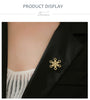 Stainless Steel Snowflake Brooch Pin in Gold-Tone or Silver-Tone - Image 20