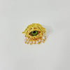 French Retro Unique Personality Exaggerated Eyes And Earrings Pearl Rhinestone Tassel Earrings Women's Jewelry Party Accessories - Image 5