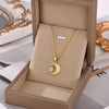 1 Pcs Star and Moon with Zirconia Copper Pendant Necklace Girls Style Gift Jewelry - Image 5
