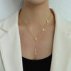 Stainless Steel Chain Necklace with Long Tassel Details - Image 56