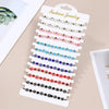 12pcs Evil Eye Square Crystal Bracelet Handmade Prayer Bangles Adjustable Anklets Wrist Jewelry Gift for Friend - Image 3