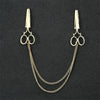 Gentleman Tassel Brooch For Men Suit Shirt Collar Triangle Wings Chain Lapel Pin Metal Retro Wedding Accessories - Image 11