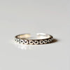 High-quality Personality Silver Jewelry S-shaped Pattern Letter Opening Rings - Image 3