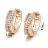 Gold Plated Zircon Hoop Earrings for Women Jewelry XP - Image 22