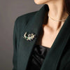 and peacock open screen brooch, European and American retro colored enamel pin accessories - Image 4