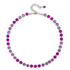 8mm Cubic Zirconia Necklace For Women Round Shape Crsytal Claw Setting Colorful Zircon Chokers Beads Neck Jewelry - Image 9
