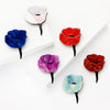Resin Rose Flower Brooch with Pin Back in Multiple Colors - Image 4
